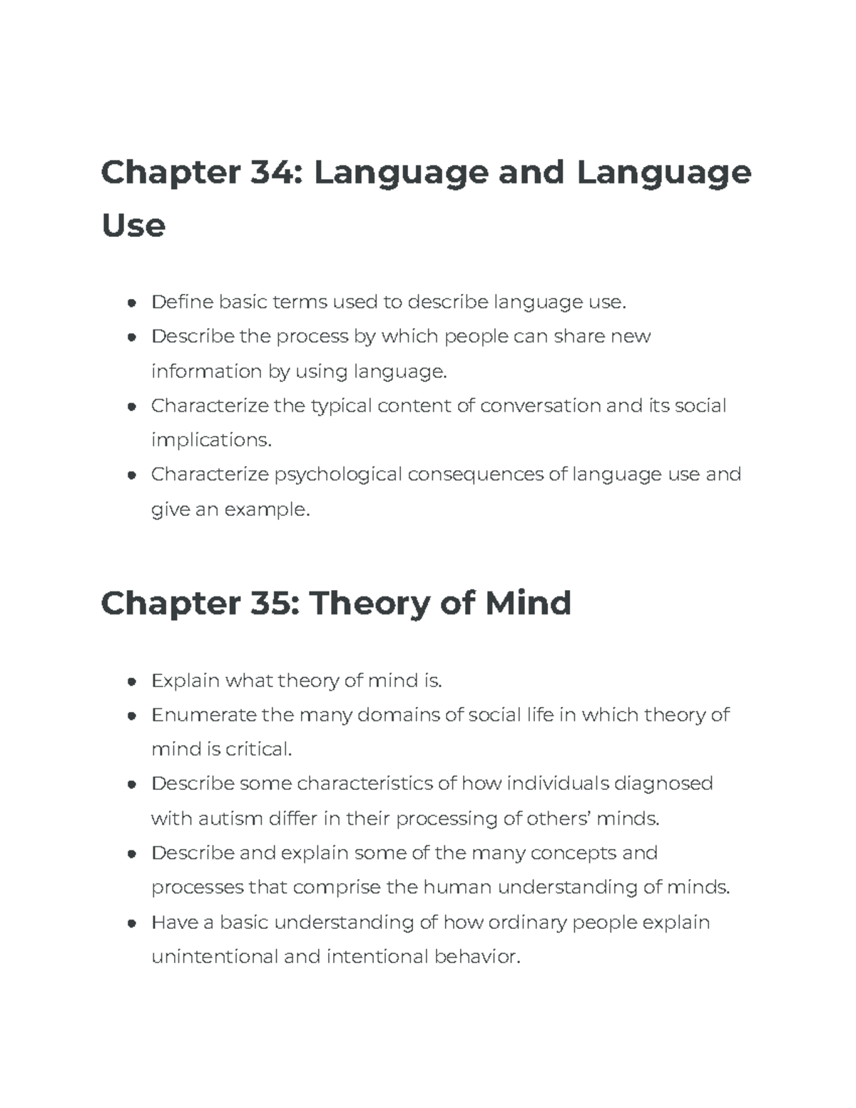 Learning Objectives for PSY 101: Key Concepts in Psychology - Studocu