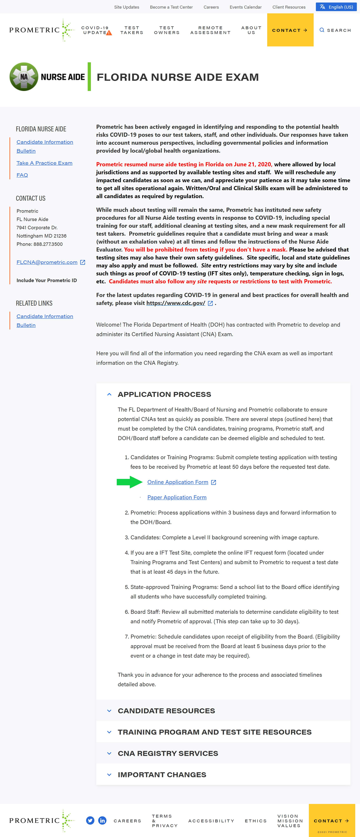 CNA%20-%20Student%20Application%20Guide - Site Updates Become Test ...