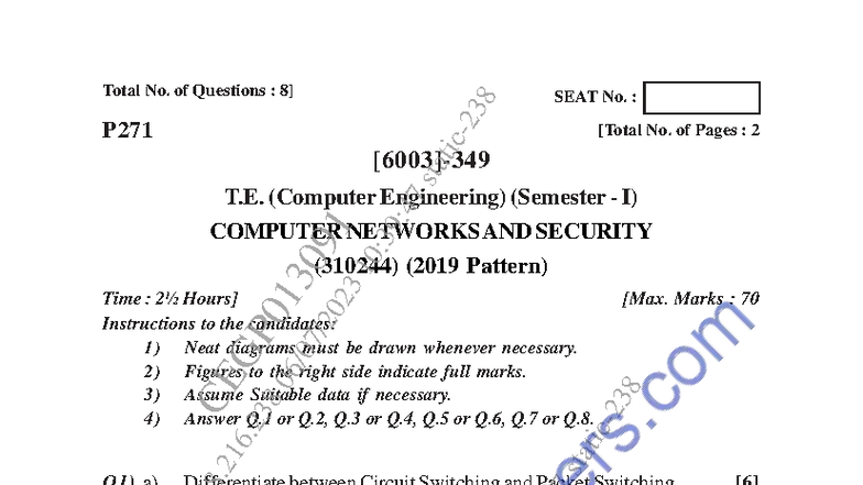 Be computer-engineering semester-5 2023 may computer-network-and ...