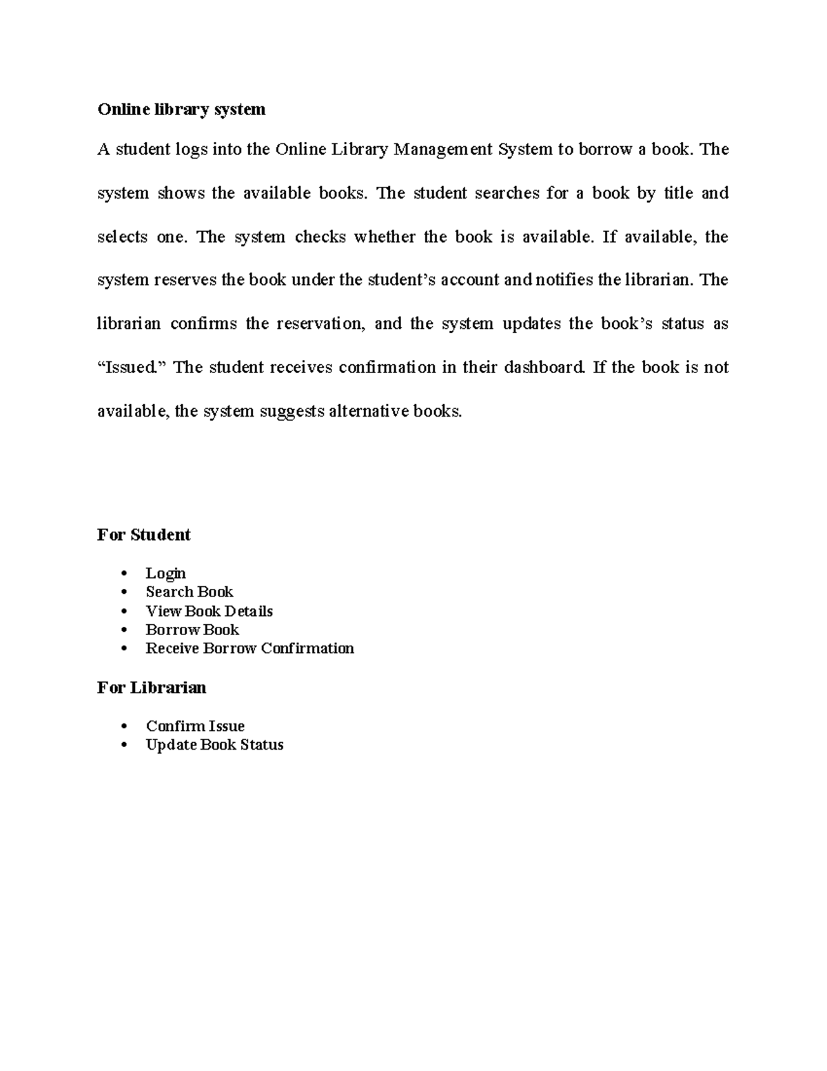 Online Library System - Comprehensive Notes - Studocu