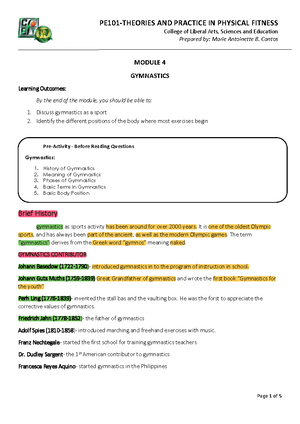 MOD 3: Aerobic Exercise Techniques and Benefits in Physical Fitness ...