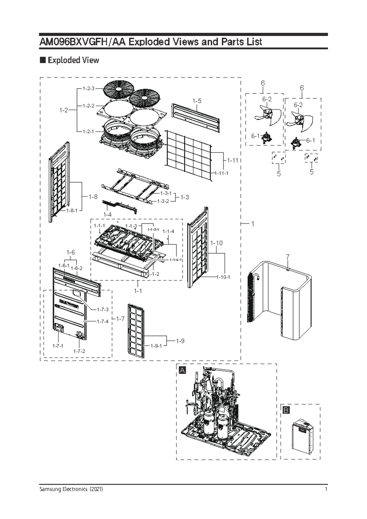 AM096 Exploded View and Parts List for Samsung Electronics - Studocu