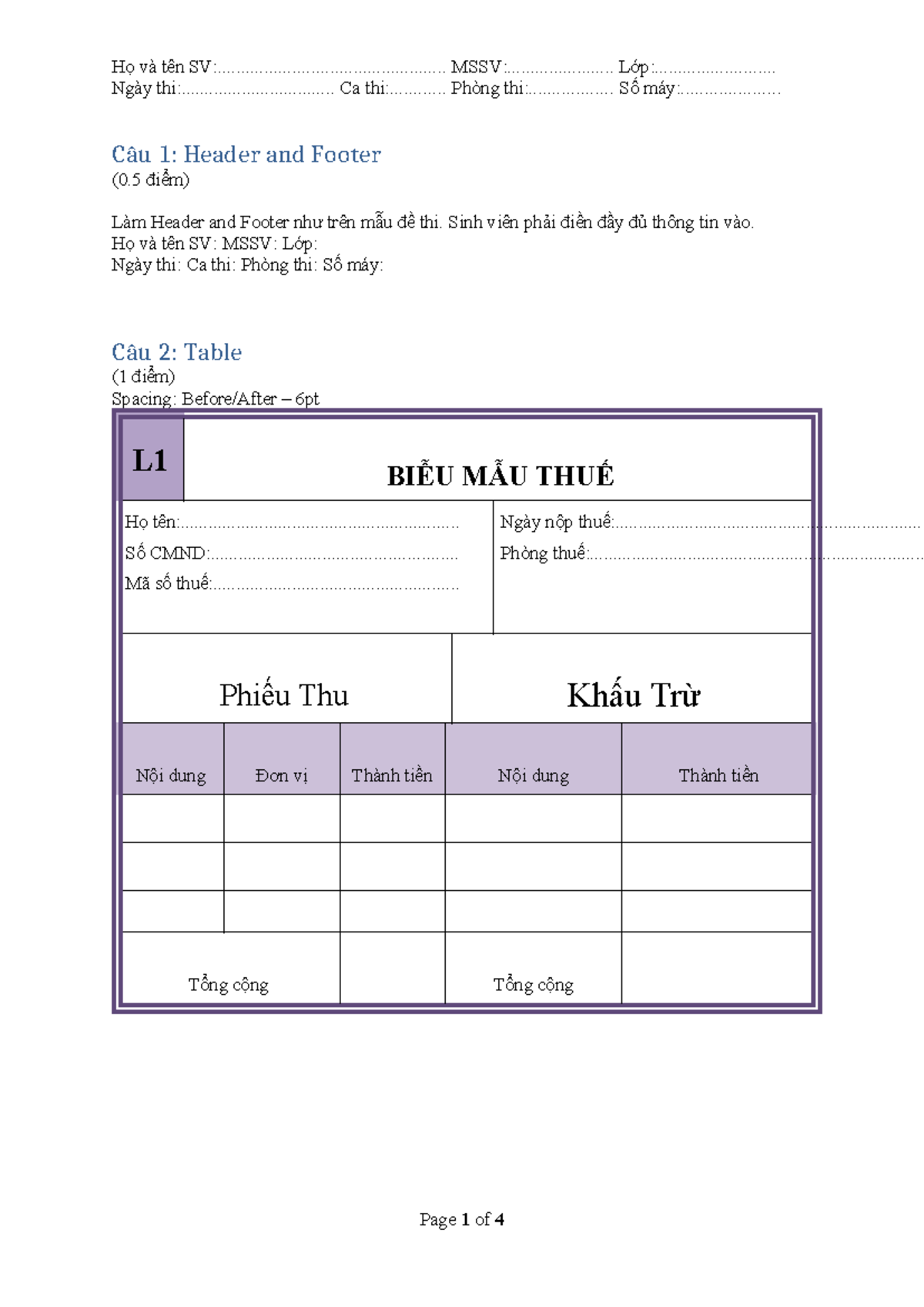 ON TAP DE 01 - Midterm Exam Revision Notes for Students - Studocu