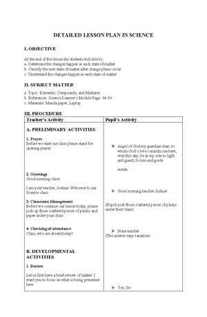 Day 11 DLP- Lorredo history periodic table - Copy - DETAILED LESSON ...