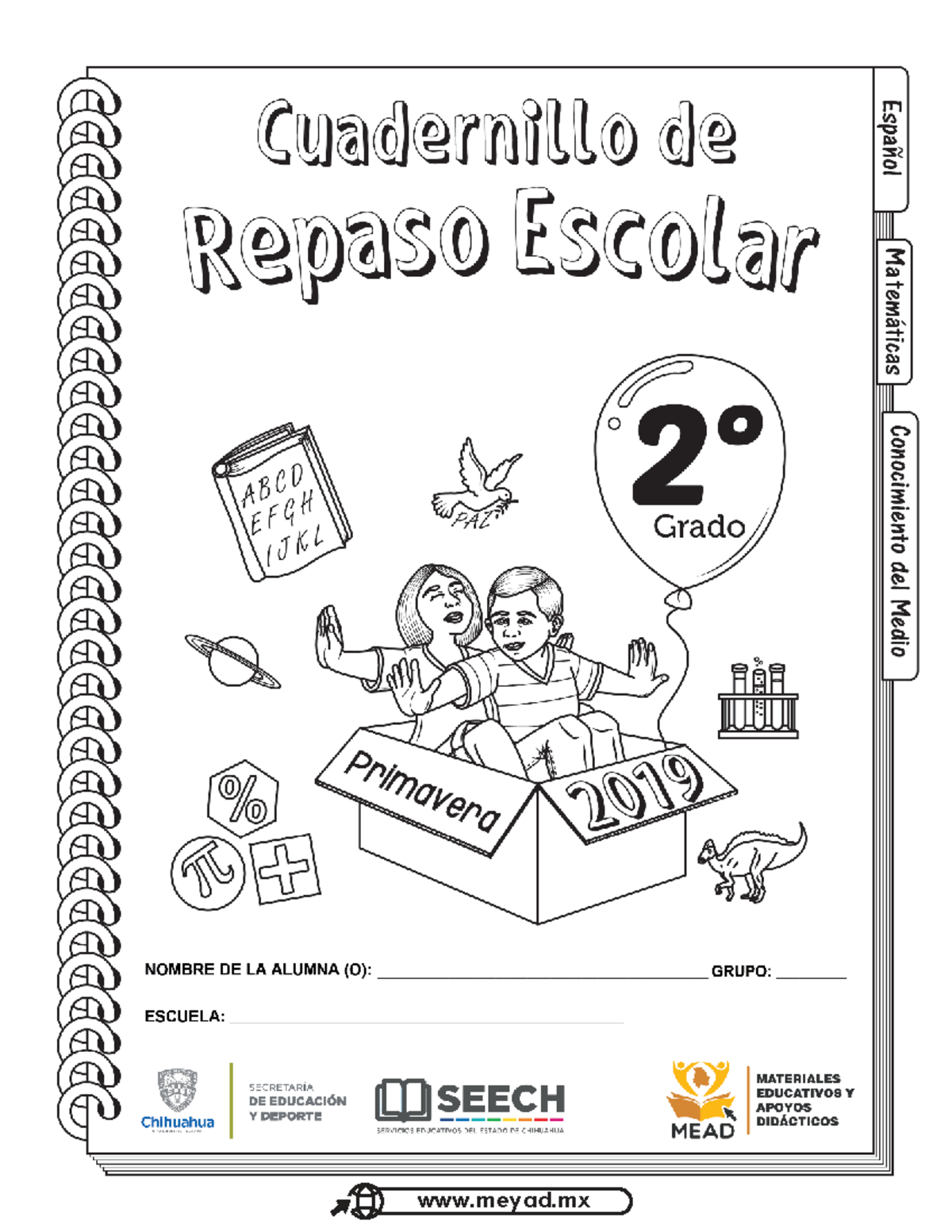 Cuaderno de vacaciones 2 Primaria Segundo Grado - meyad Autorizado para ...