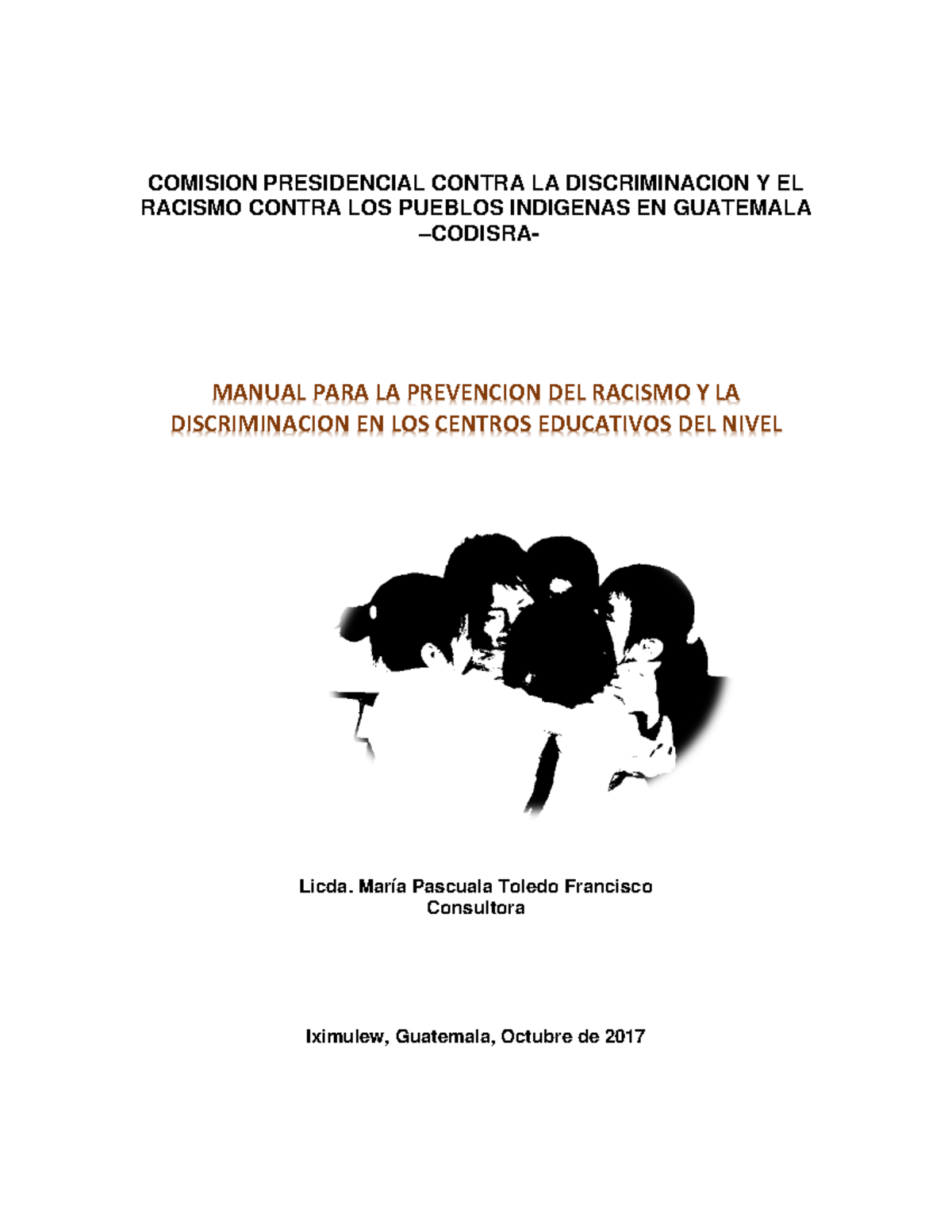 Manual para la prevencion del racismo y la discriminacion Codisra ...
