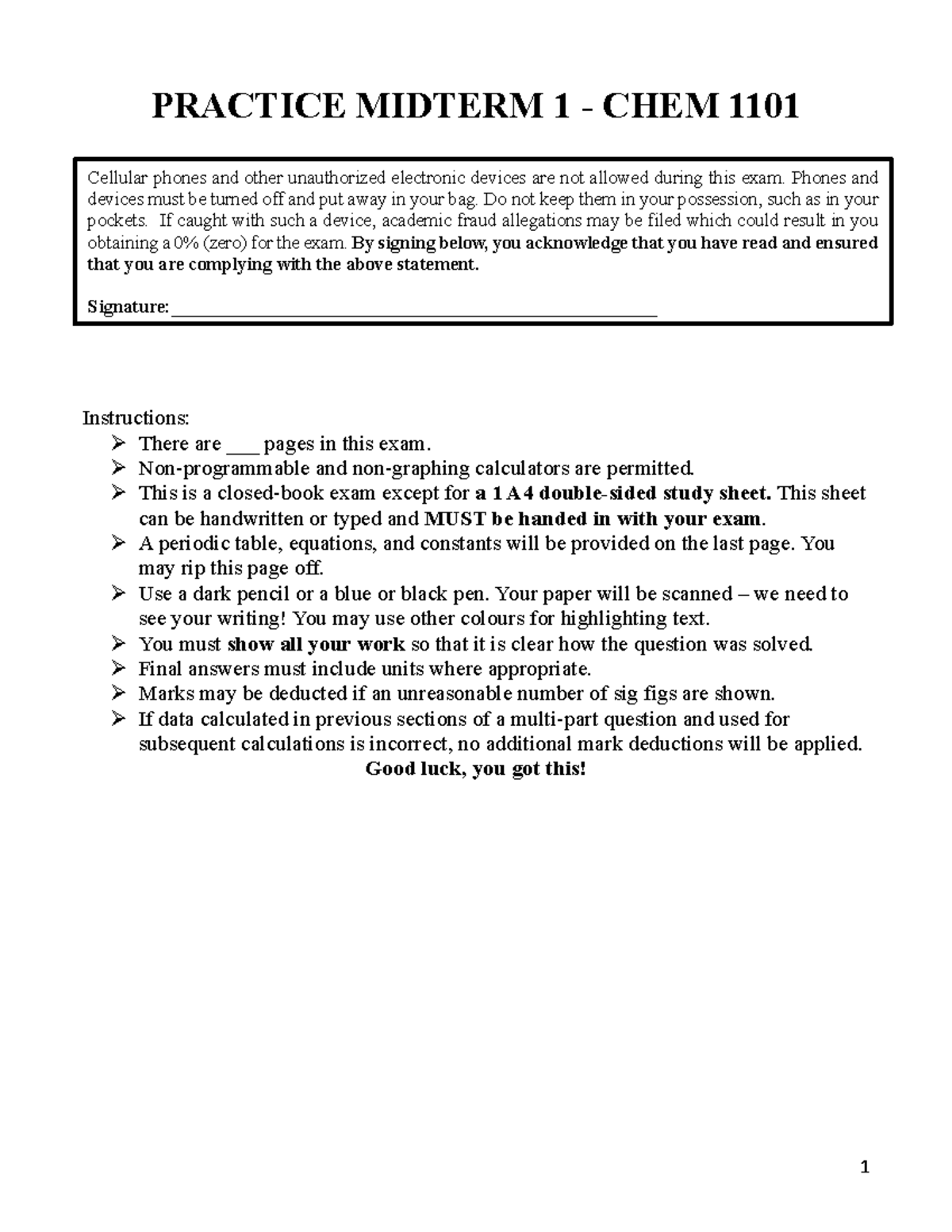 Practice Midterm 1 answer key Fall2024 - updated - PRACTICE MIDTERM 1 ...
