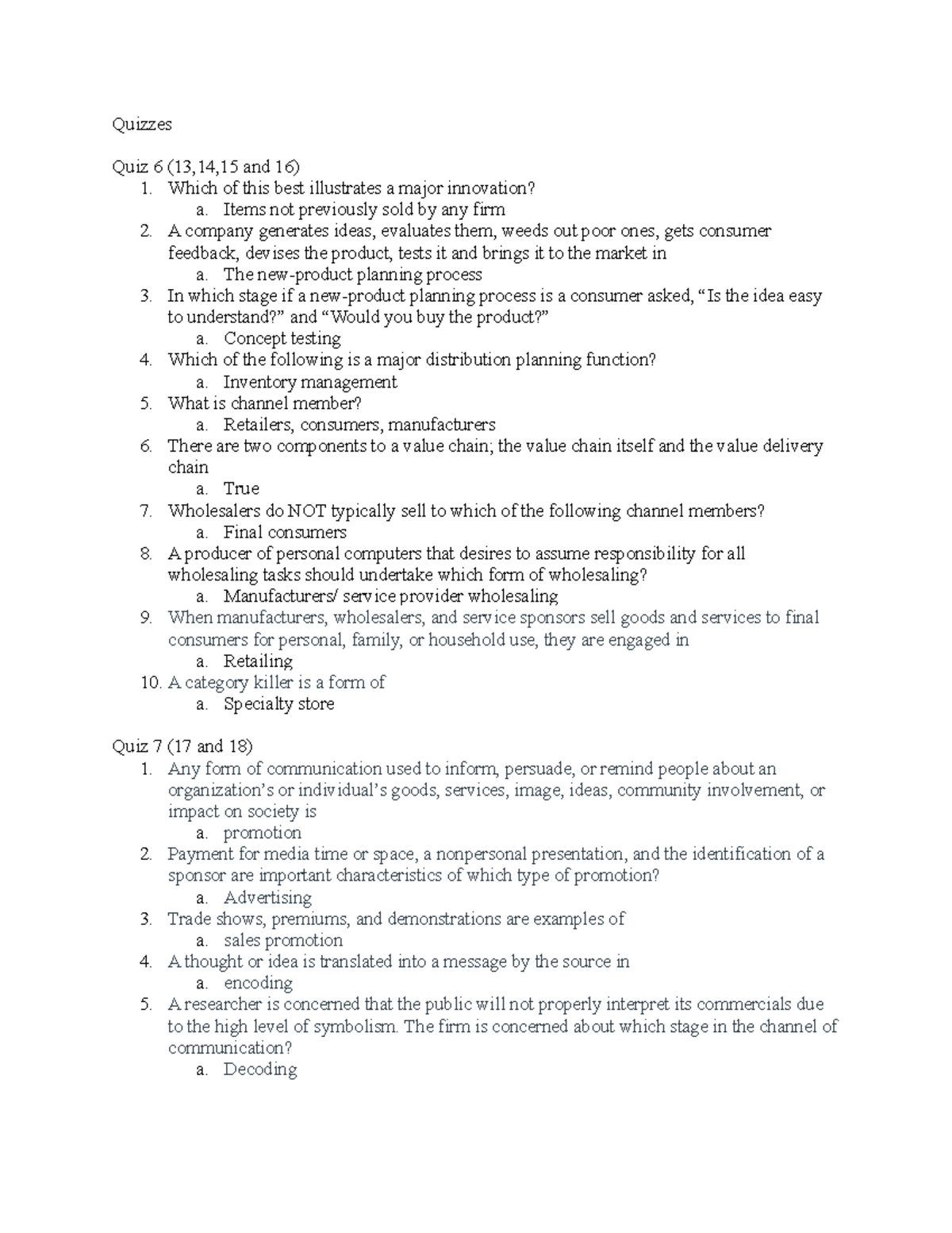 BA 311 Final Exam Study Guide: Key Concepts & Quiz Review - Studocu