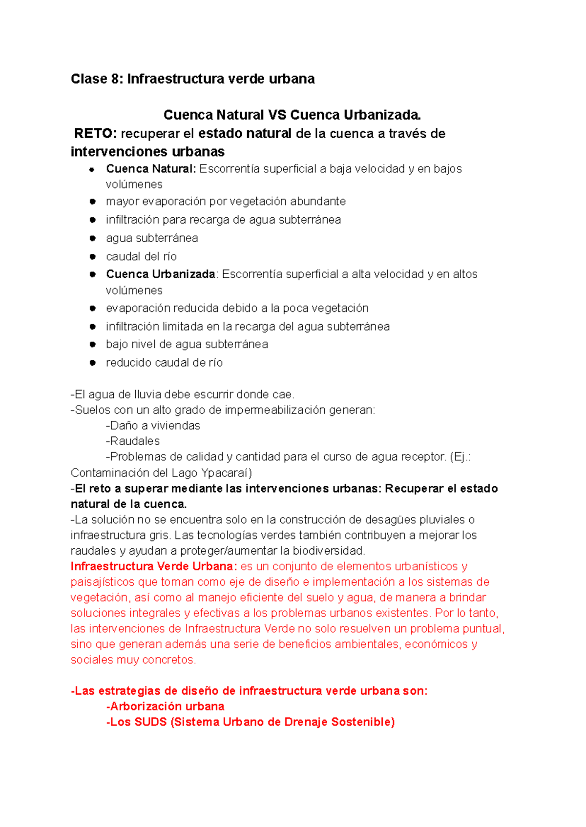 URBA 2023: Segundo Parcial sobre Infraestructura Verde y Urbanismo - Document Preview