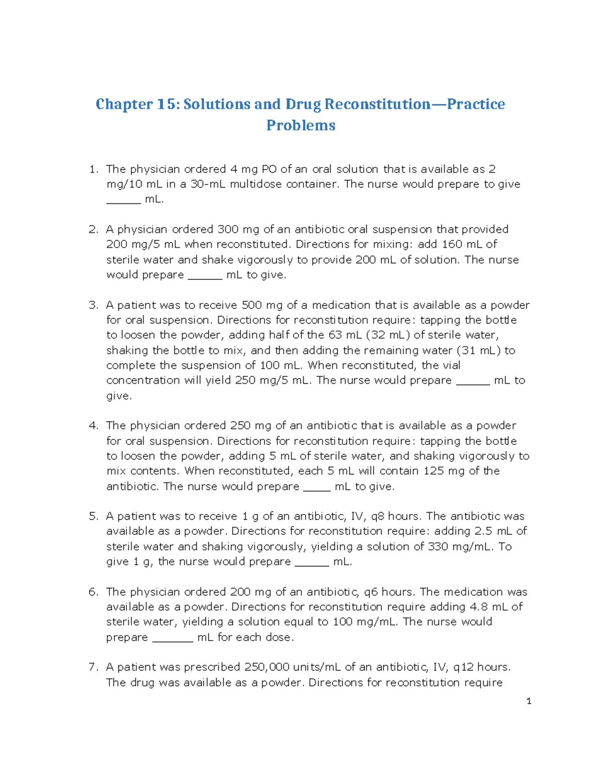 Anti-Infective Worksheet - Anti-Infective Medications Unit 12 Name