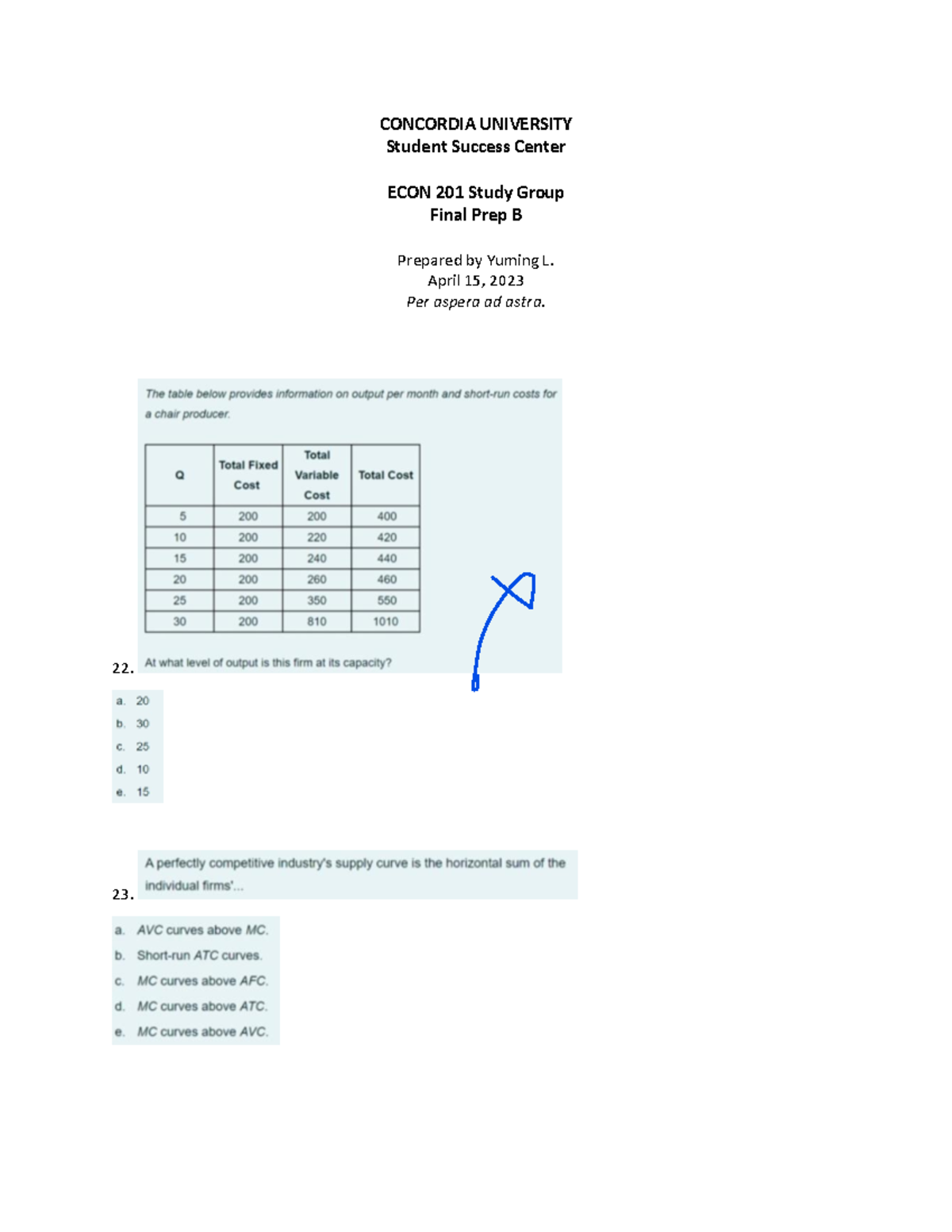 2 - ECON 201 Midterm Exam Practice Questions - ECON 201 - CONCORDIA ...