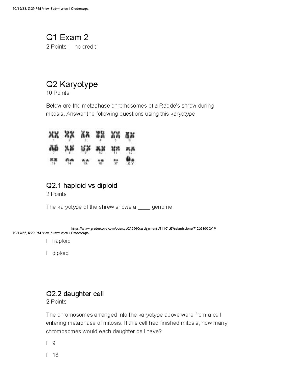Bio 101 unit 2 exam caroline locklear - 10/17/22, 8:29 PM View ...