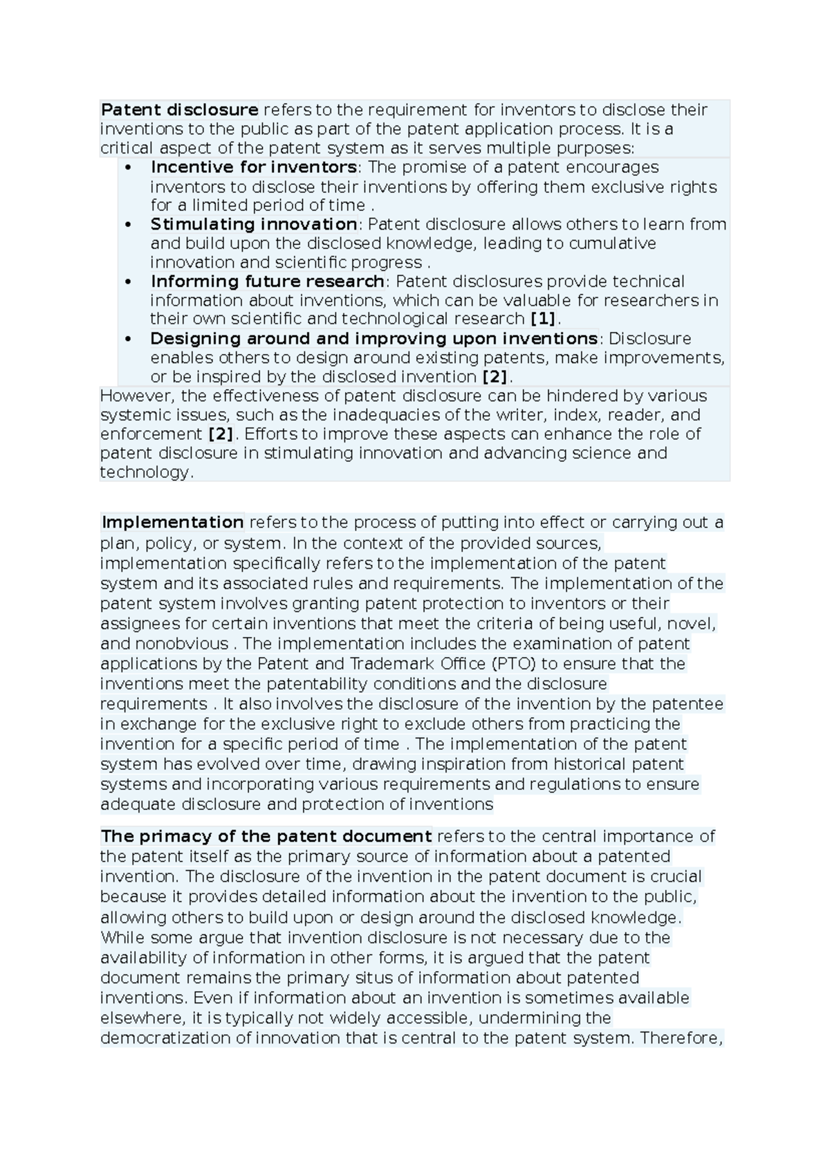 Patent disclosure notes: Understanding the importance and challenges ...