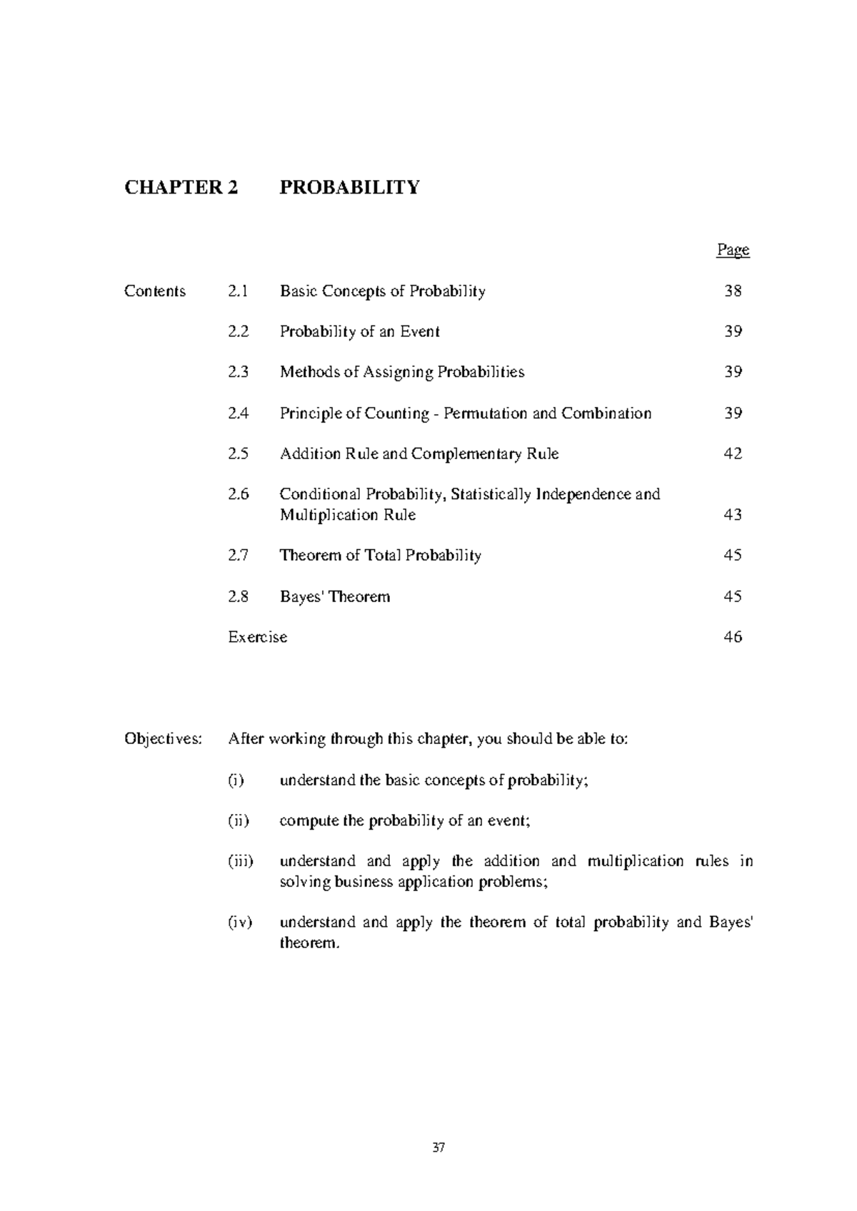 AMA1501 Chapter 2 Probability - CHAPTER 2 PROBABILITY Page Contents 2 ...
