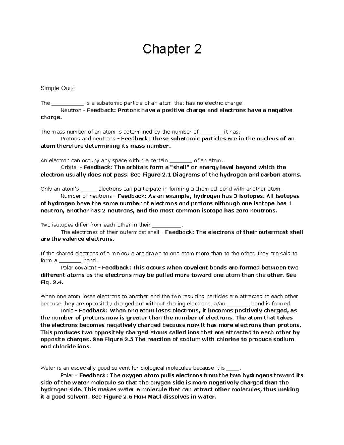 PHSY 2 3 Quiz - Key Concepts and Answers for Chapters 1 and 2 - Studocu