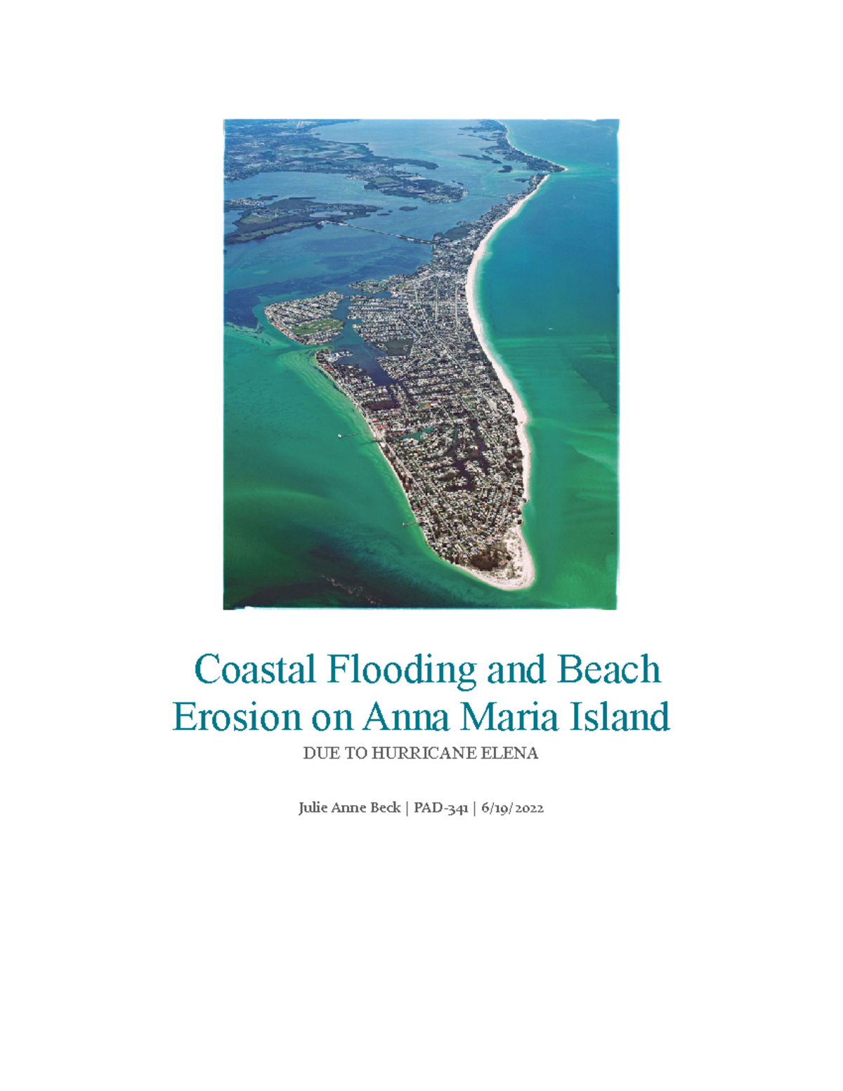 Final Research Paper - Coastal Flooding and Beach Erosion on Anna Maria ...