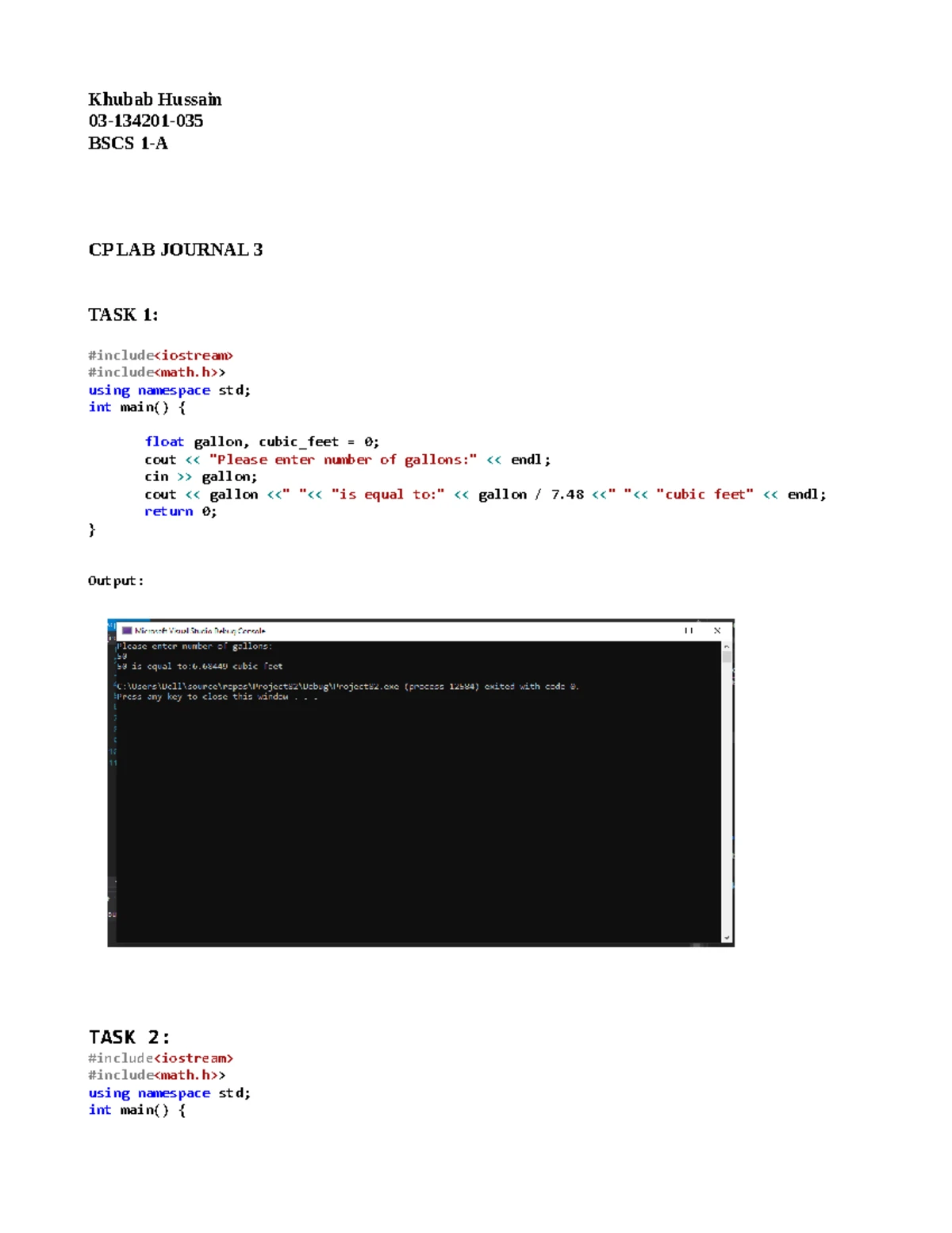 CS101 Lab Journal: Bubble Sort & Search Algorithms Tasks - Studocu