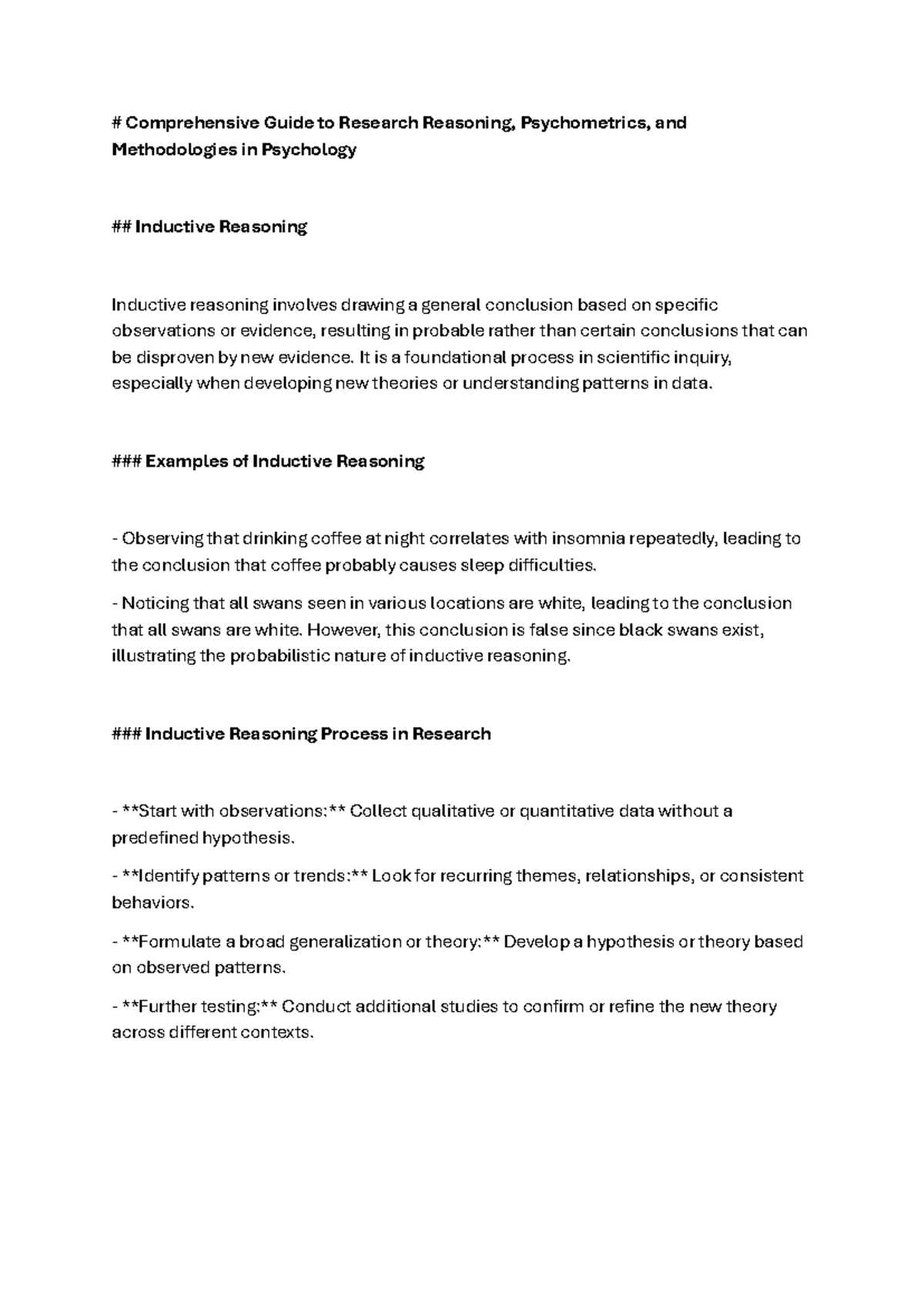 Comprehensive Guide to Research Methodologies & Psychometrics in ...
