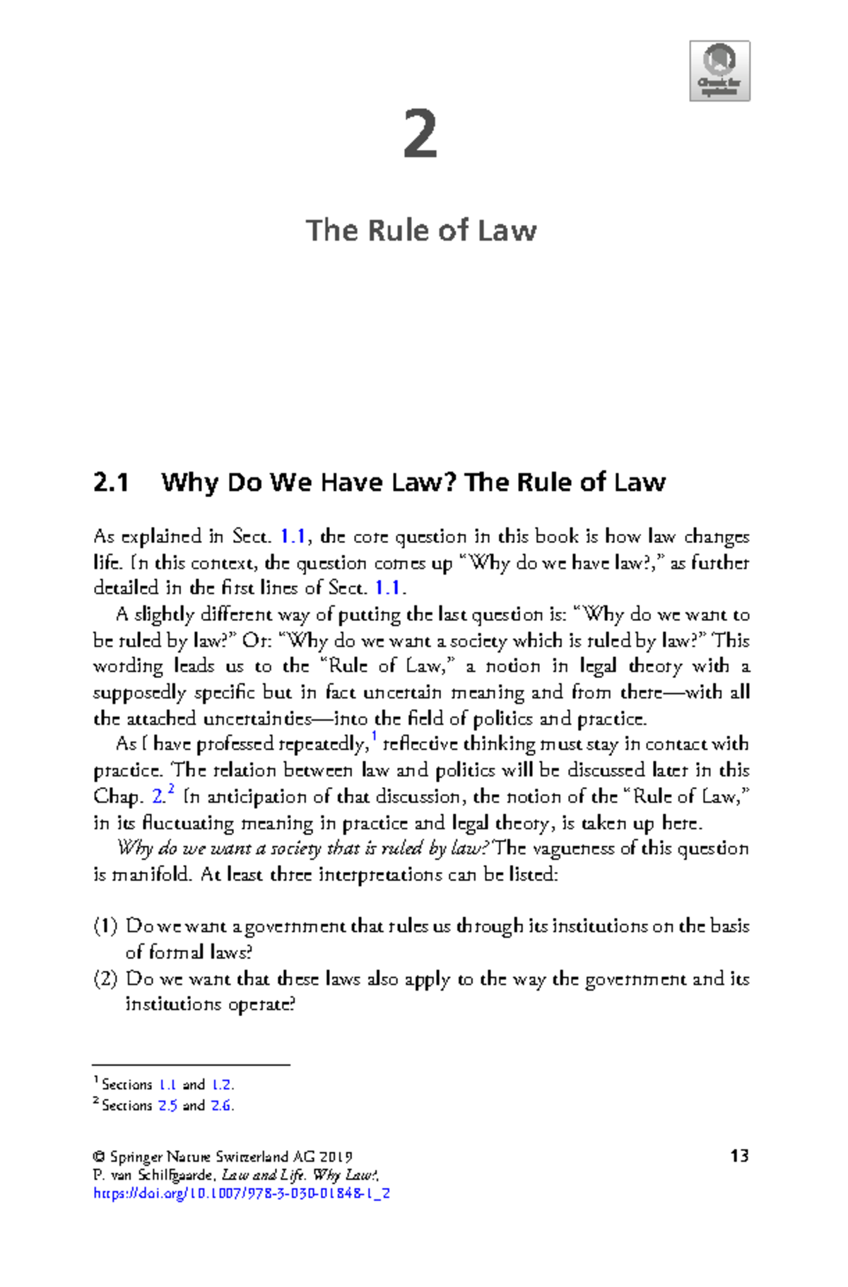 Law and Life: Understanding the Rule of Law in Society - Studocu