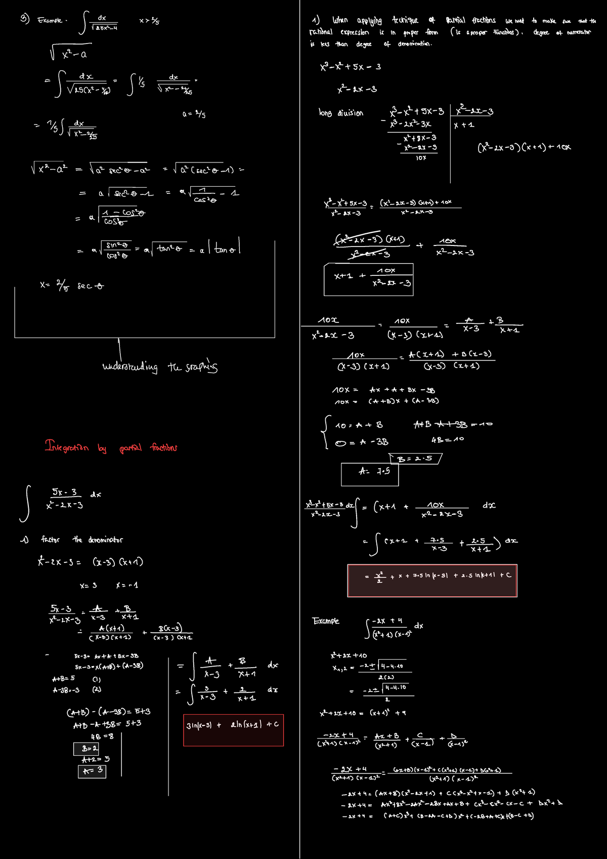 Math 205: Partial Function Integration Notes - Studocu