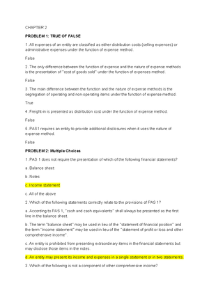 Chapter 5 ( Fundamentals OF Accounting) - BS Accountancy - Studocu