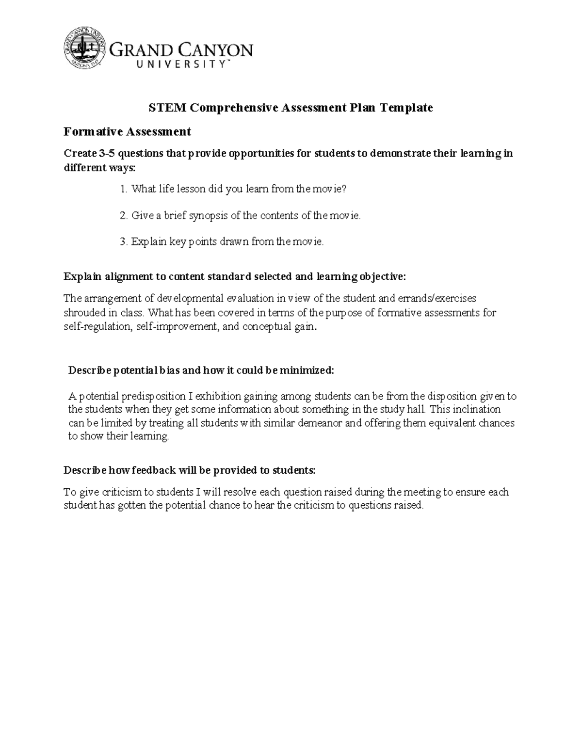 SEC-517-T5-STEM Comprehensive Assessment Plan Template Guide - Studocu