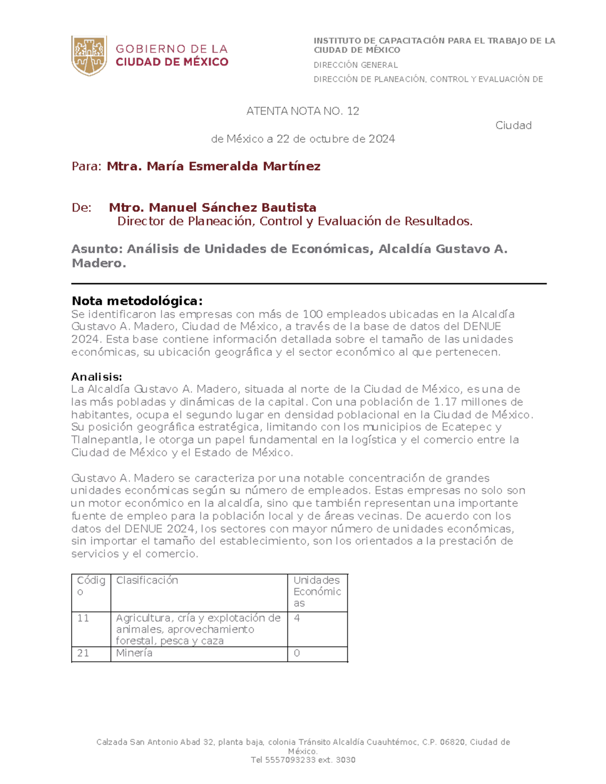 Denue GAM - Unidades economicas gam 2024 - CIUDAD DE MÉXICO DIRECCIÓN ...