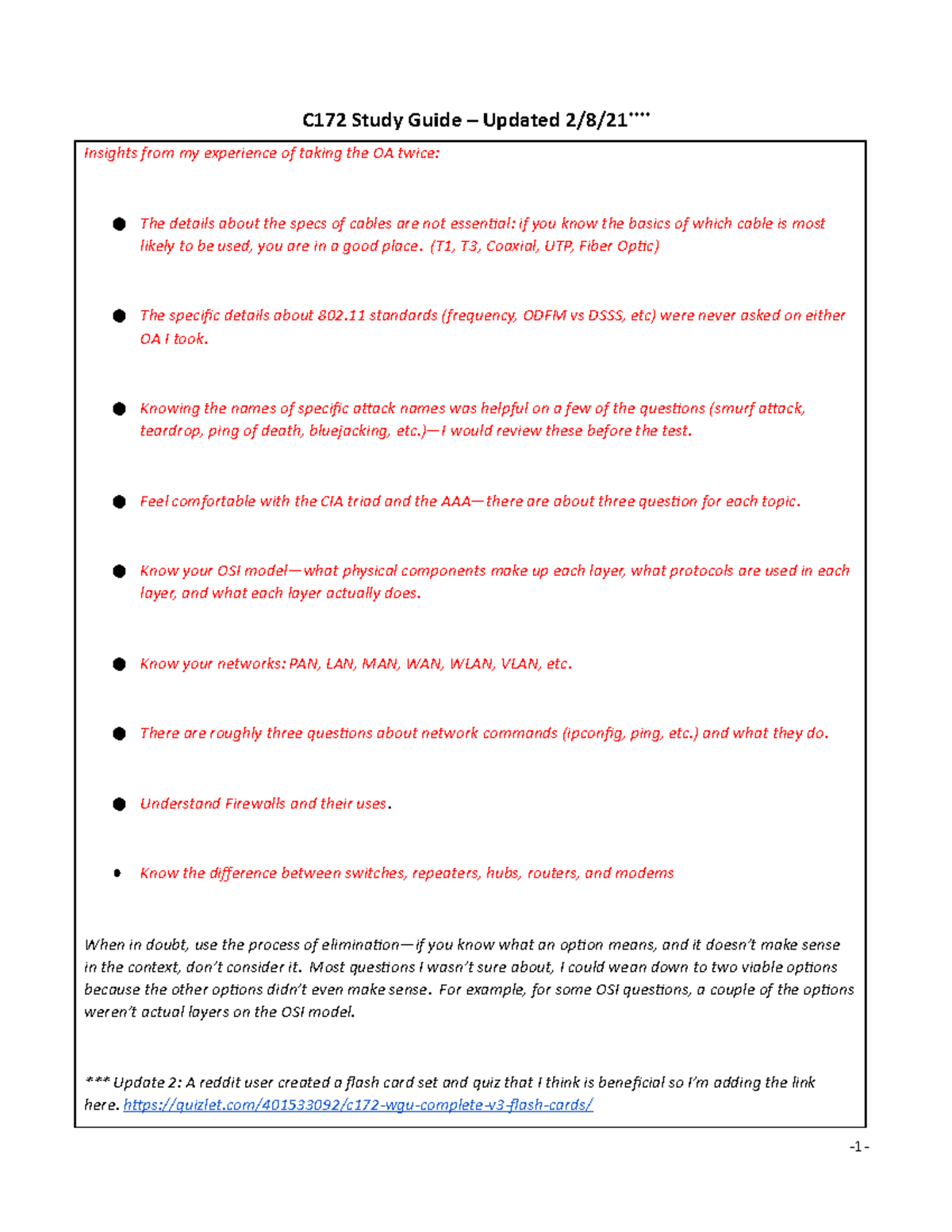 C172 Study Guide(Feb 2021 Update) - C172 Study Guide – Updated 2/8/21 ...