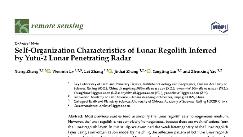 Remotesensing-13-03017 - remote sensing Technical Note Self ...