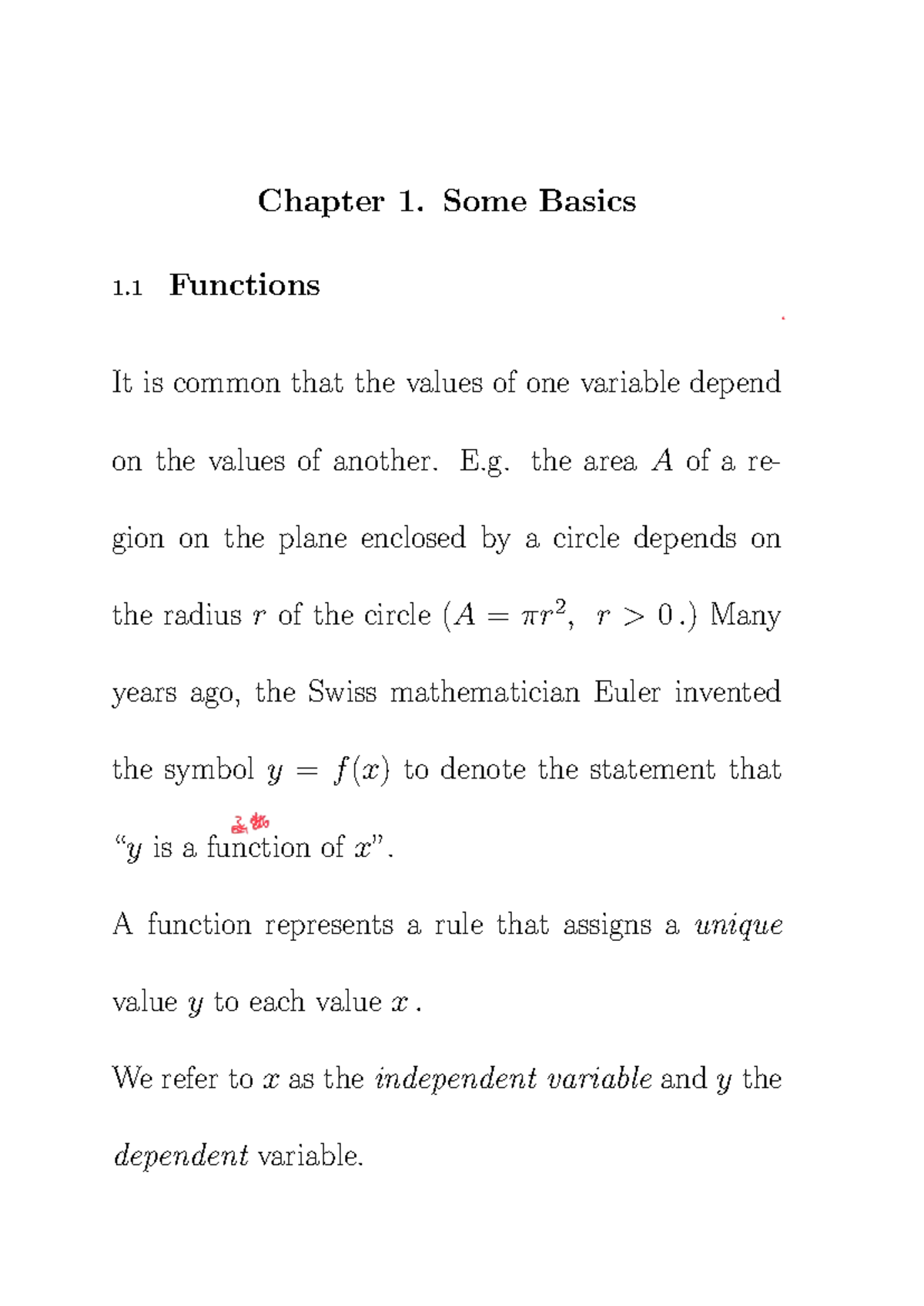 MA1505 Chapter 1: Functions, Limits, and Continuity Basics - Studocu