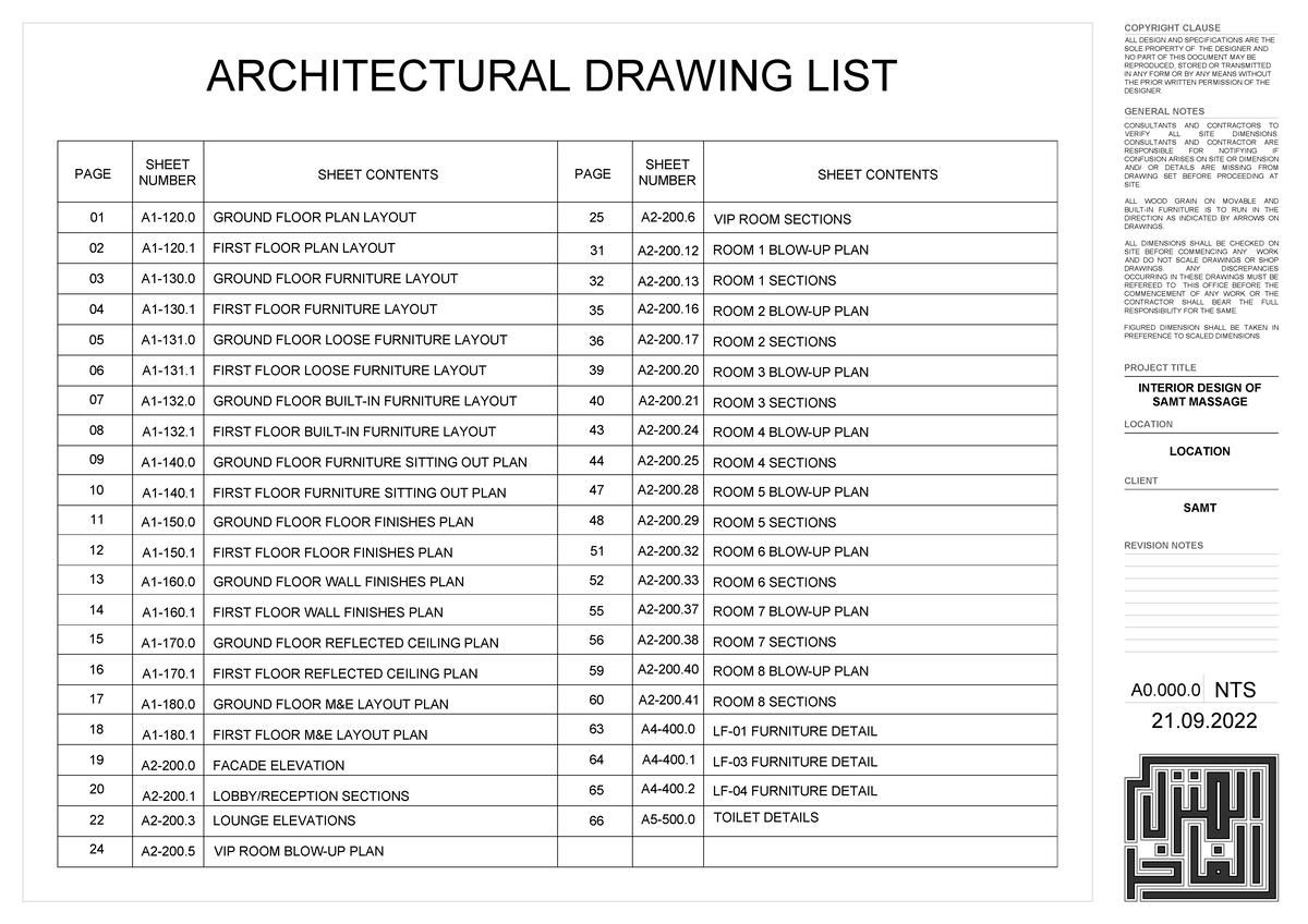 SAMT ARCH3 - Architected designed - ALL DESIGN AND SPECIFICATIONS ARE ...