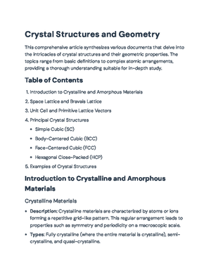 Understanding Crystal and Amorphous Structures in Materials Science ...