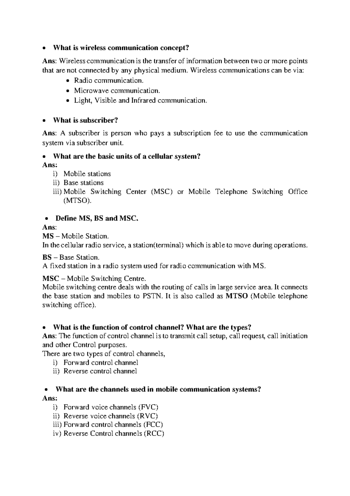 All-definition - Viva note for wireless mobile communication - What is ...