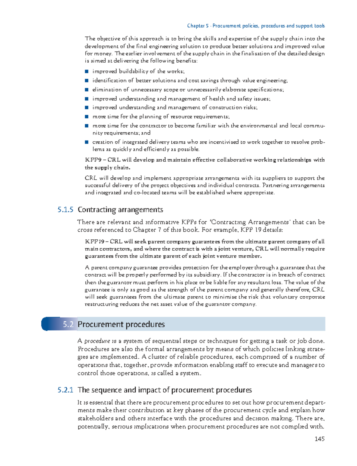Chapter 5: Procurement Policies, Procedures, and Support Tools (KPP9 ...