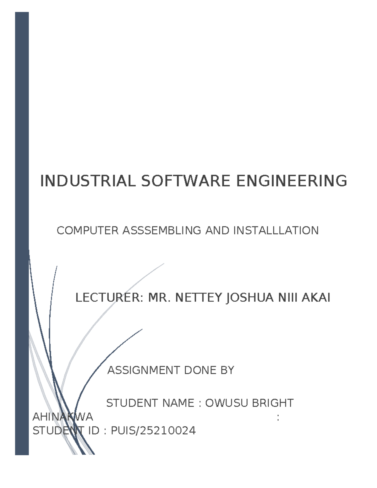 ISE Alkaline - hello - historiologia - INDUSTRIAL SOFTWARE ENGINEERING ...