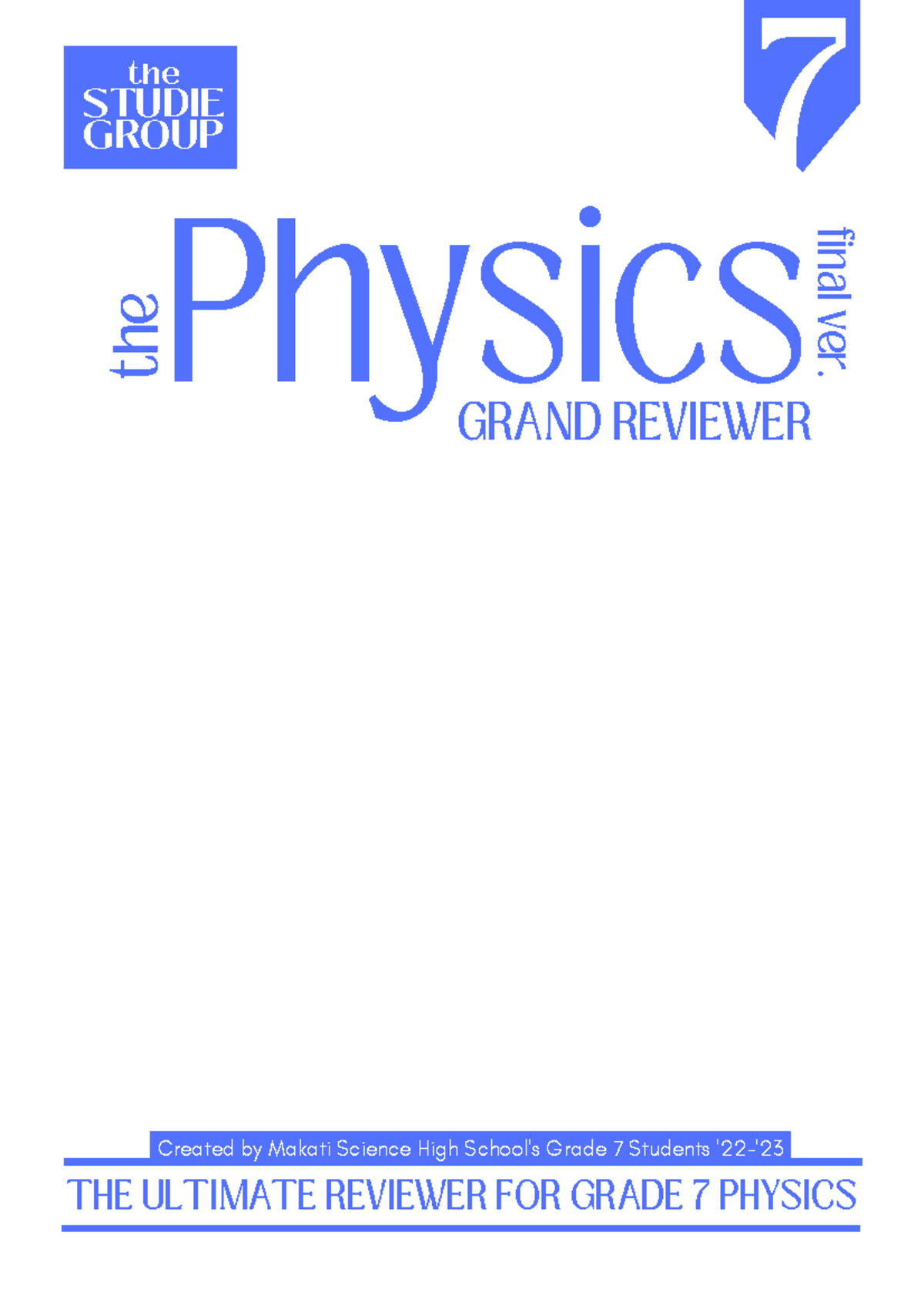 Physics 7: Ultimate Grand Reviewer - Motion, Waves, Light, Sound & Heat ...