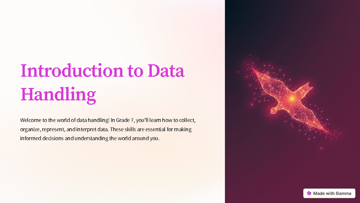 Grade 7 Data Handling Overview: Skills, Importance, and Analysis - Studocu