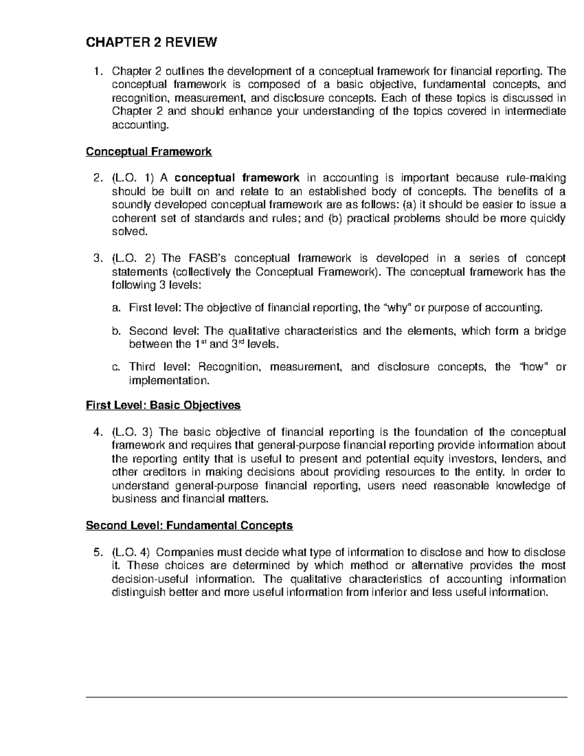 Notes Chap 2 - CHAPTER 2 REVIEW Chapter 2 outlines the development of a ...
