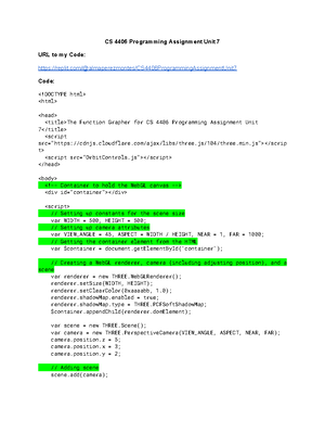CS 4406 Programming Assignment Unit 6 - - Studocu