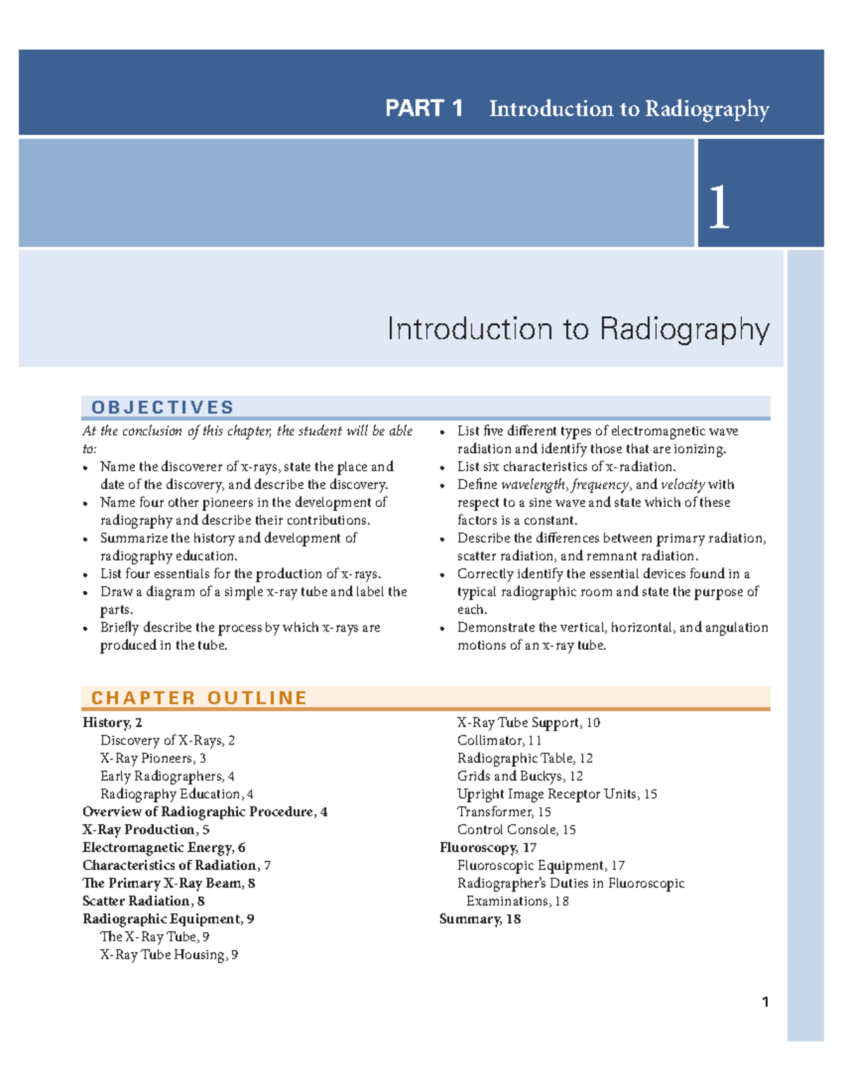 Chapter 1 - Introduction to Radiography: History, Principles, and ...