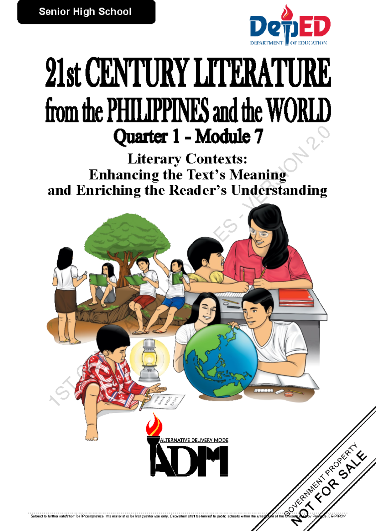 21st Century Lit Q1 Mod 7: Exploring Literary Contexts for Meaning - Document Preview