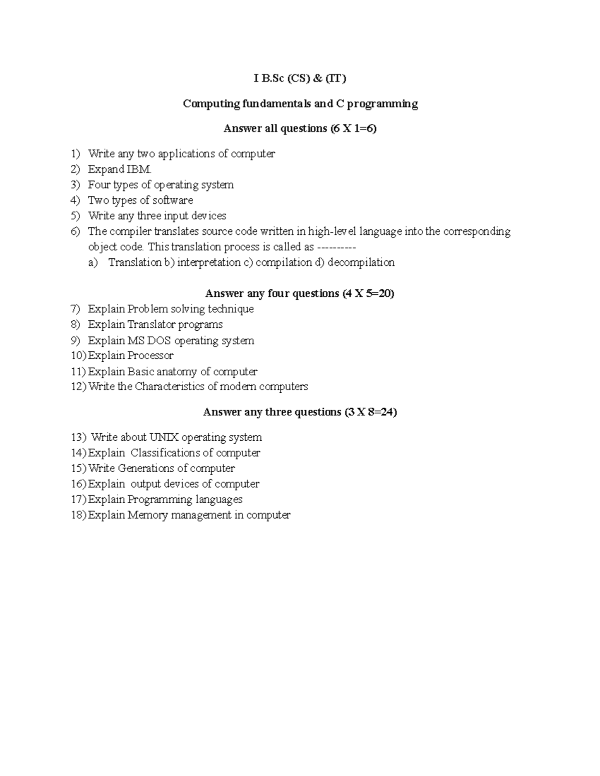 CSESMP - C Programming & Software Engineering Exam Notes - Studocu