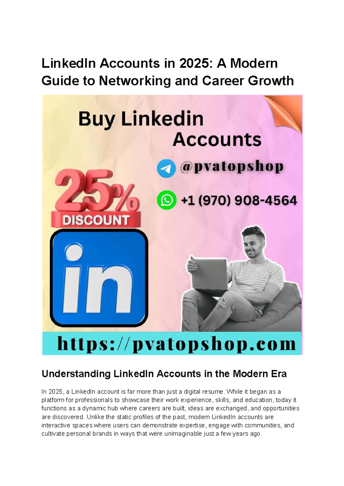 LinkedIn Accounts in 2025: A Guide to Networking & Growth - Studocu