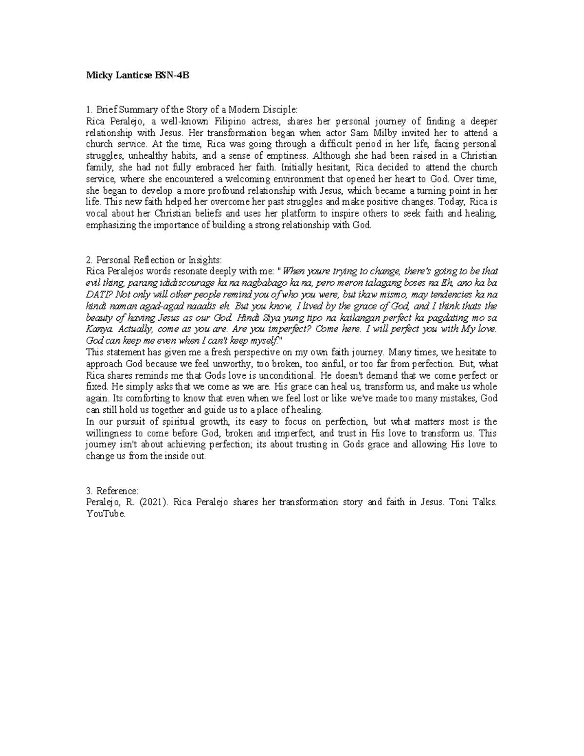 Lanticse-RS3 final - LECTURE FOR STUDY - Micky Lanticse BSN-4B Brief ...