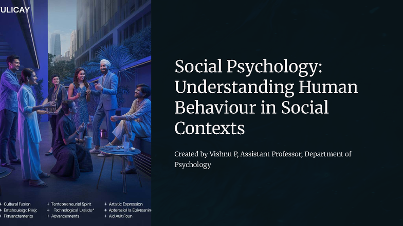 Social Psychology (PSY 101): Understanding Human Behavior in Contexts ...