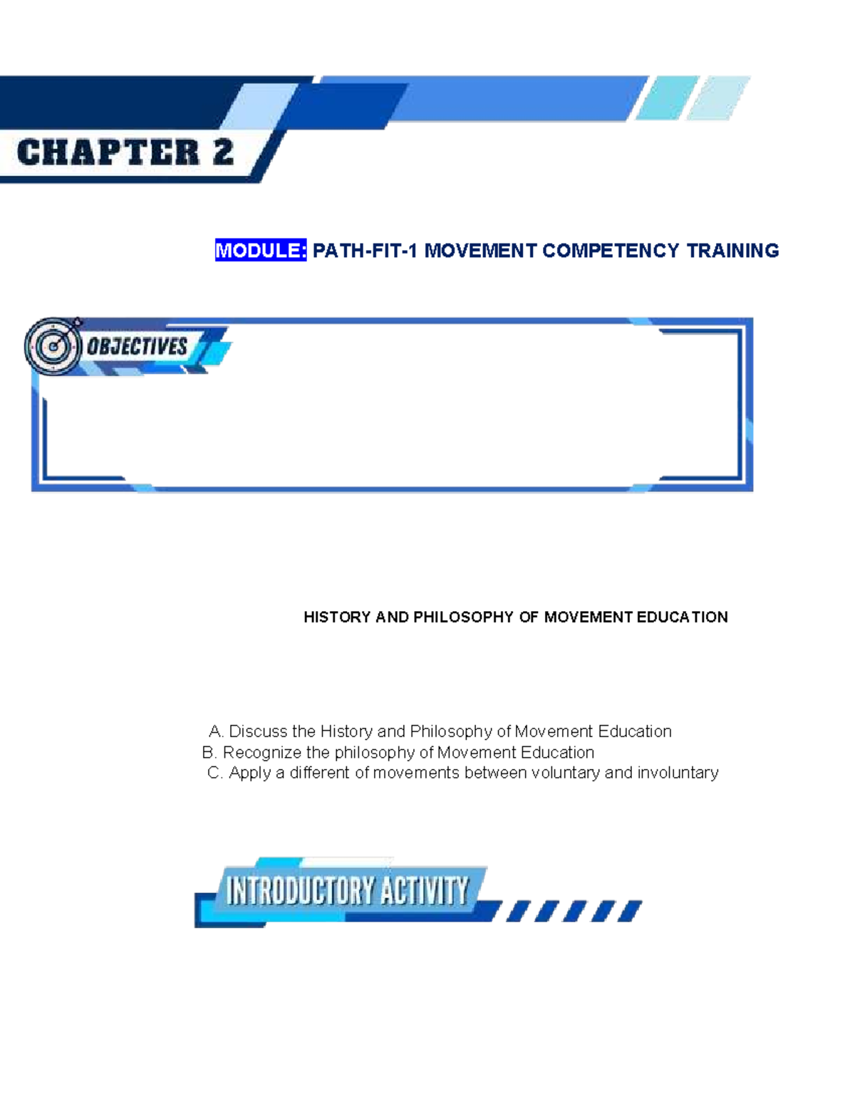 Movement Education: History, Philosophy & Competency Training - PATH ...