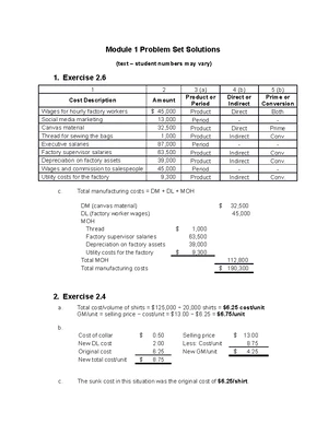Module 2 Problem Set: Concepts and Solutions - Studocu