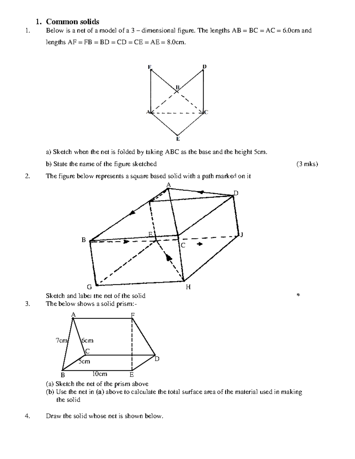 Common Solids Q - Revision Materials for BED Students - Studocu