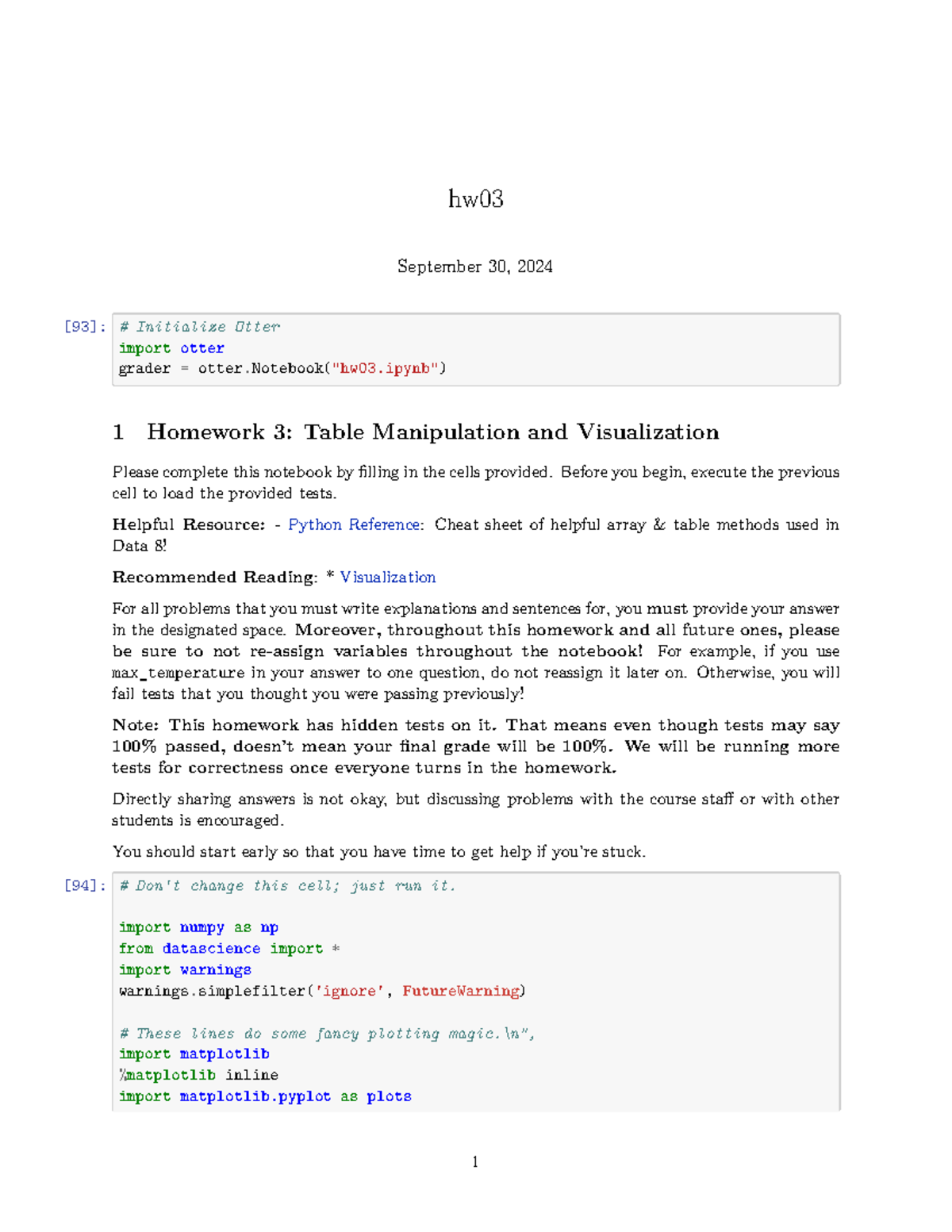 Homework 3 - Table Manipulation & Visualization for DS 10 - Studocu