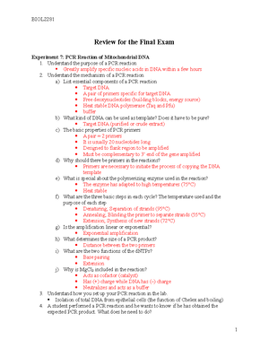 Midterm Review E1 E5 BIOL2281-Summer 2023 - Review for the Midterm Exam ...